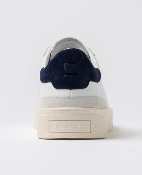 D.a.t.e. Sonica Calf White-Blue