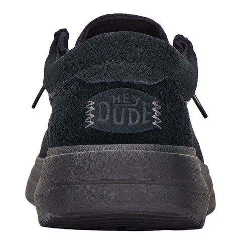 Hey Dude Wally Comf Suede Black