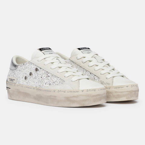 Crime London Distressed Platform Silver Dust