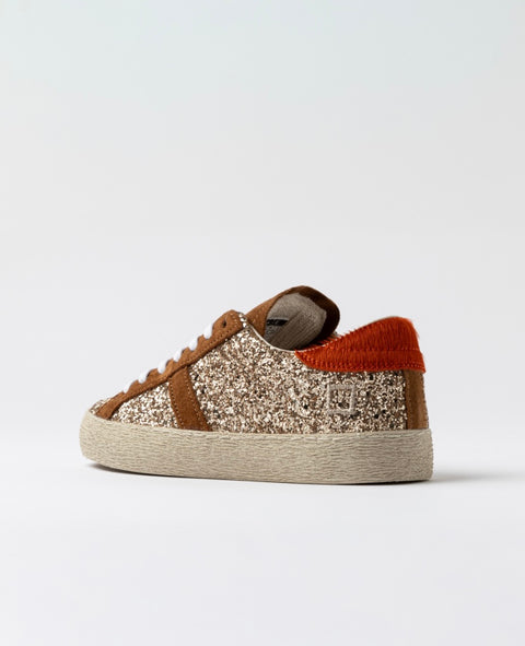 D.a.t.e. Hill Low Glitter Bronze