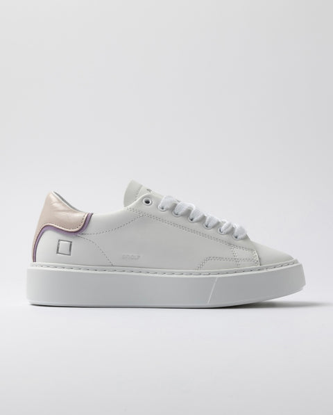 D.a.t.e. Sfera Calf White-Rose
