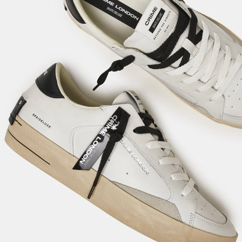 Crime London Sk8 Deluxe All White-Black