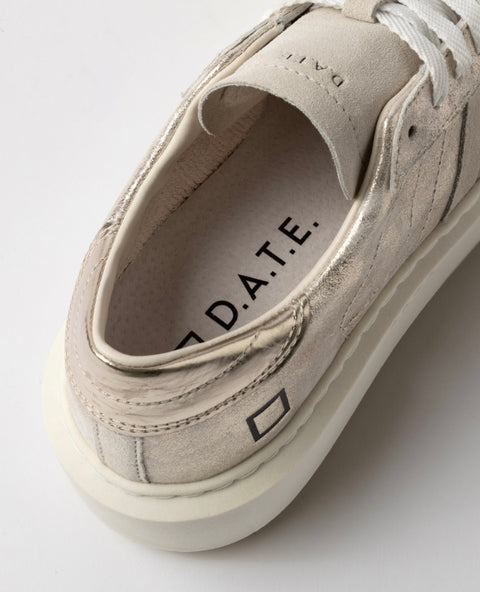 D.a.t.e. Hill Low Platform Stardust Platinum