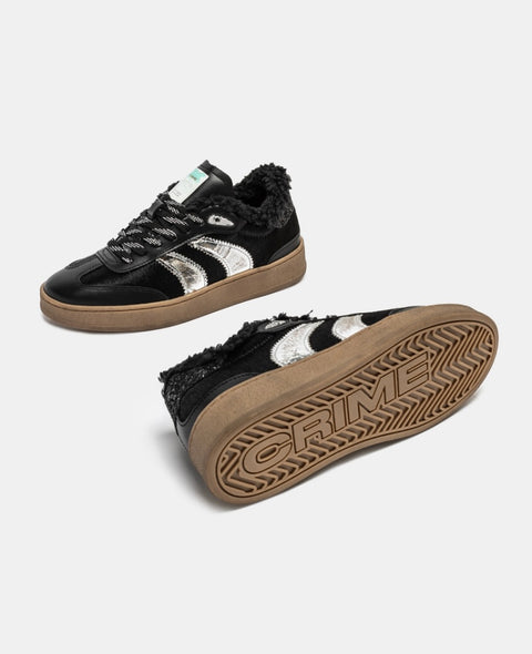 Crime London Wembley Black Charcoal Fuzzy