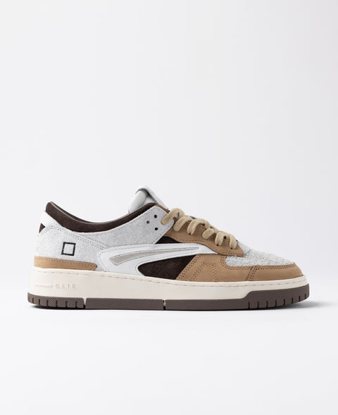 D.a.t.e. Torneo Pop White-Brown