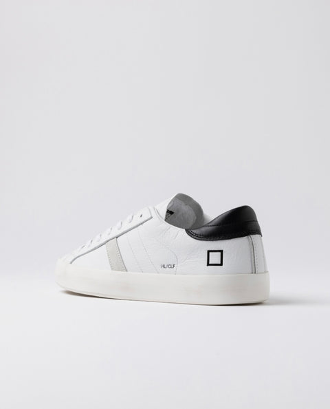 D.a.t.e. Hill Low Calf White-Black