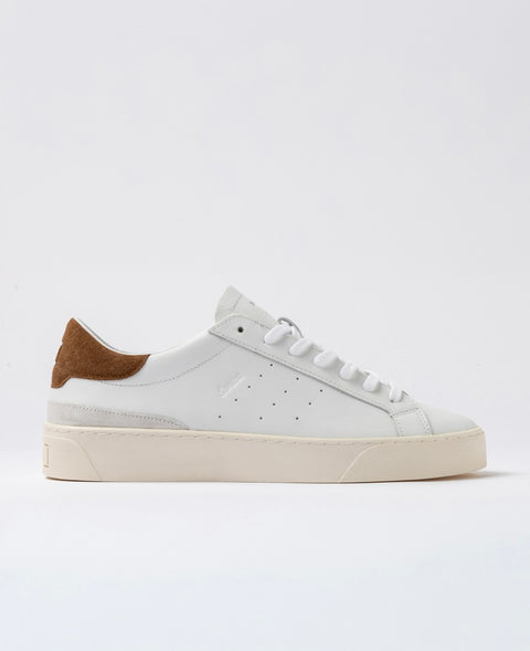 D.a.t.e. Sonica Calf White-Cuoio