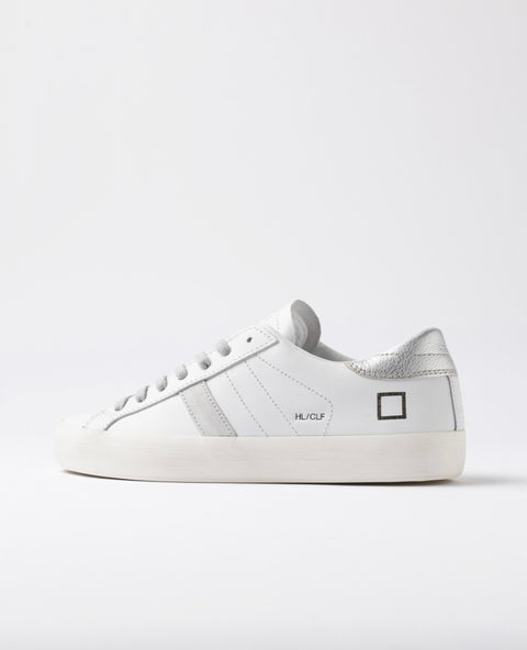 D.a.t.e. Hill Low Calf White-Silver