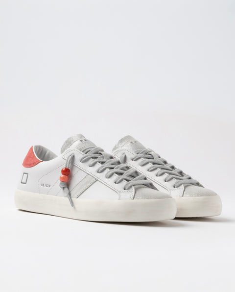 D.a.t.e. Hill Low Calf White-Coral