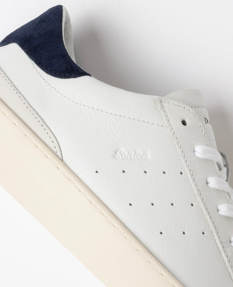 D.a.t.e. Sonica Calf White-Blue