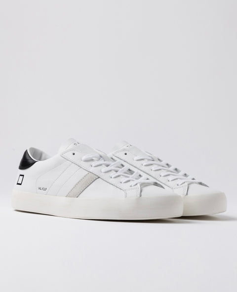 D.a.t.e. Hill Low Calf White-Black