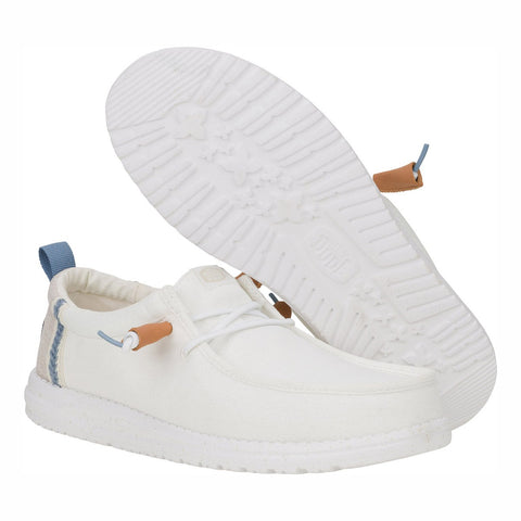 Hey Dude Wally Craft Linen White/Stone Grey
