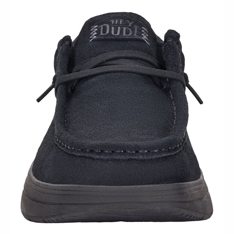 Hey Dude Wally Comf Suede Black
