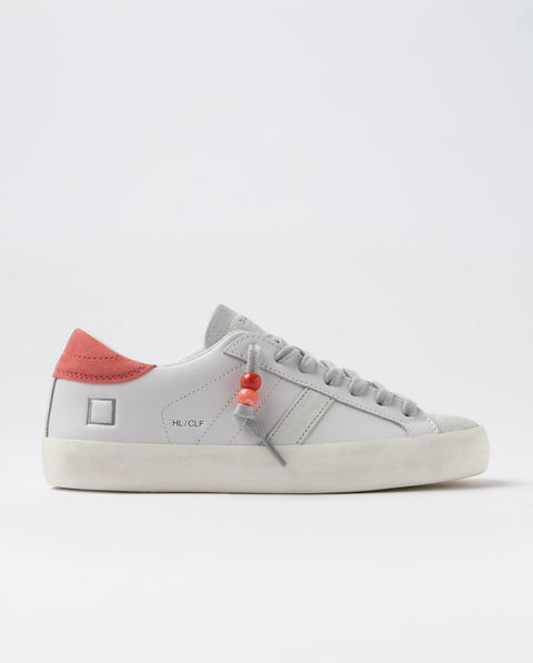D.a.t.e. Hill Low Calf White-Coral
