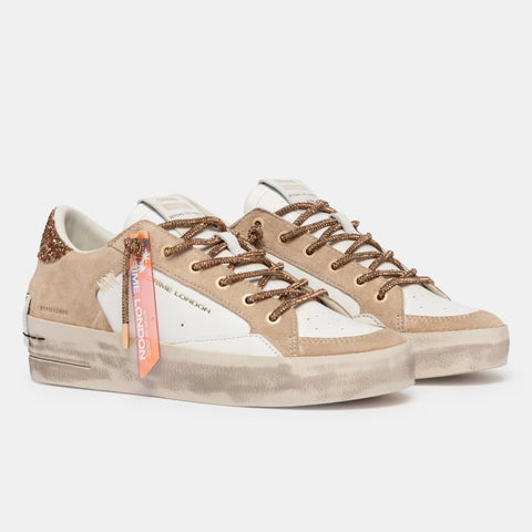 Crime London Sk8 Deluxe Wedge Champagne Dust