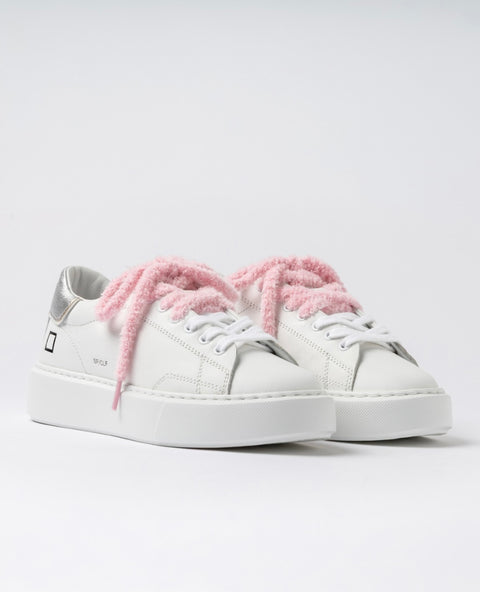 D.a.t.e. Sfera Calf White-Silver
