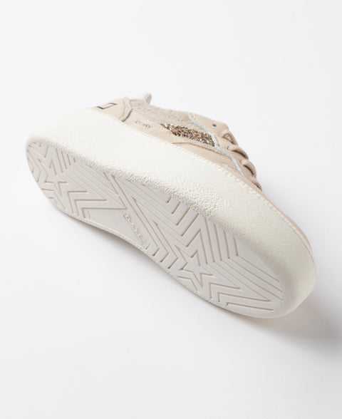 D.a.t.e. Court Platform Hairy Beige