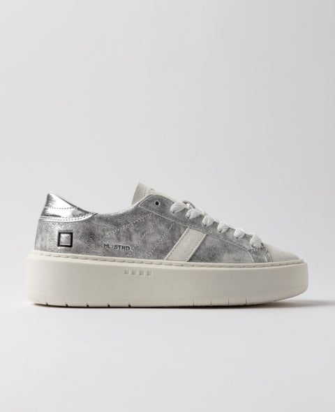 D.a.t.e. Hill Low Platform Stardust Silver
