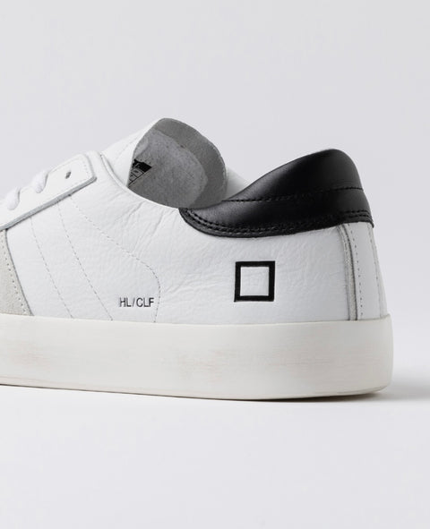 D.a.t.e. Hill Low Calf White-Black
