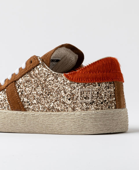 D.a.t.e. Hill Low Glitter Bronze