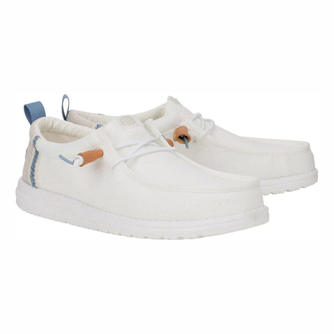 Hey Dude Wally Craft Linen White/Stone Grey