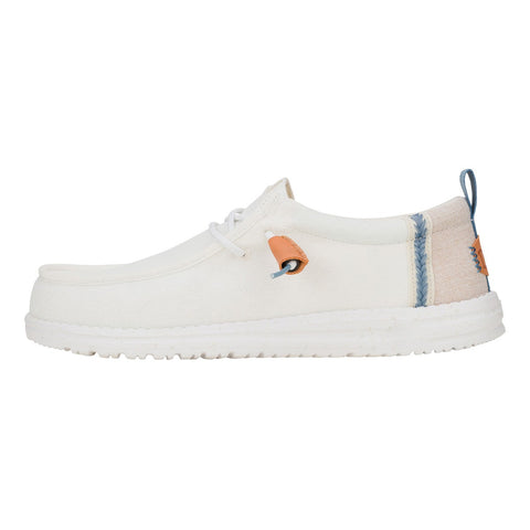 Hey Dude Wally Craft Linen White/Stone Grey