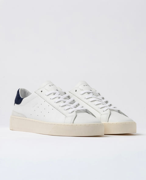 D.a.t.e. Sonica Calf White-Blue