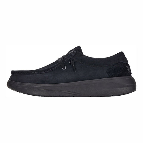 Hey Dude Wally Comf Suede Black