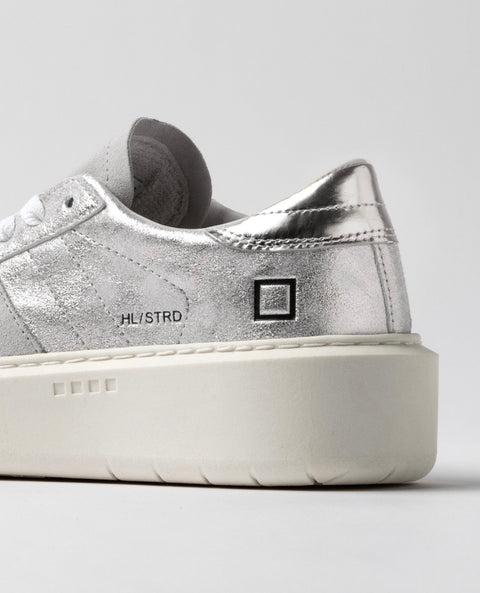 D.a.t.e. Hill Low Platform Stardust Silver