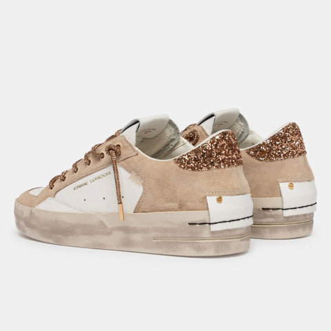 Crime London Sk8 Deluxe Wedge Champagne Dust