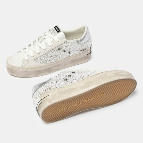 Crime London Distressed Platform Silver Dust