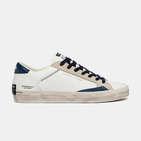 Crime London Distressed Navy Blue