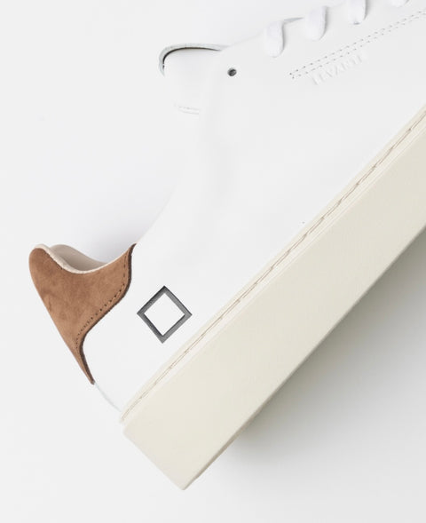 D.a.t.e. Levante Calf White-Brown