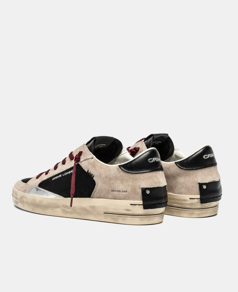 Crime London Sk8 Deluxe Ecru Black