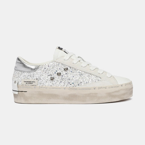Crime London Distressed Platform Silver Dust