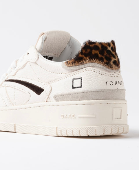 D.a.t.e. Torneo Pure Pop White-Leopard