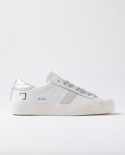 D.a.t.e. Hill Low Calf White-Silver