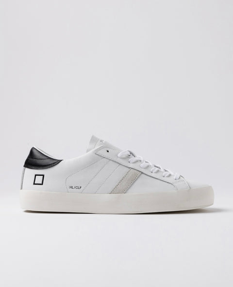 D.a.t.e. Hill Low Calf White-Black