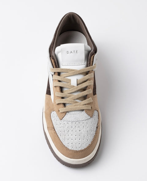D.a.t.e. Torneo Pop White-Brown