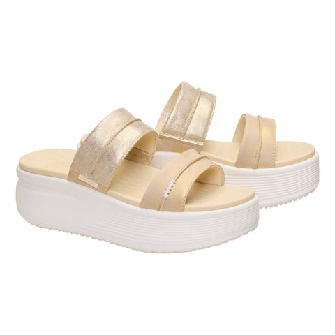 Hey Dude Austin Slide Classic Champagne Metallic