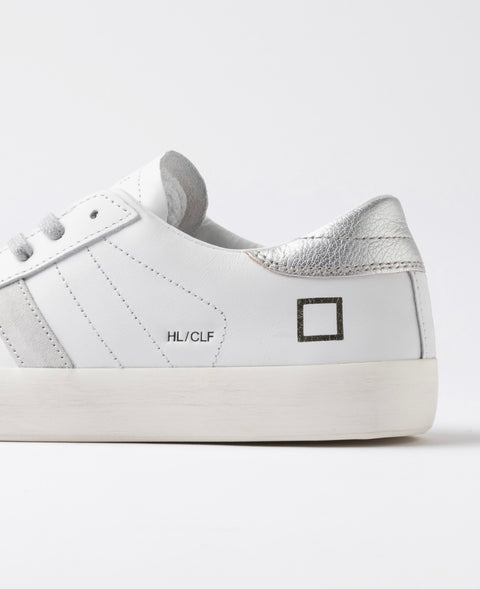 D.a.t.e. Hill Low Calf White-Silver