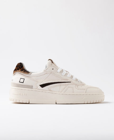 D.a.t.e. Torneo Pure Pop White-Leopard