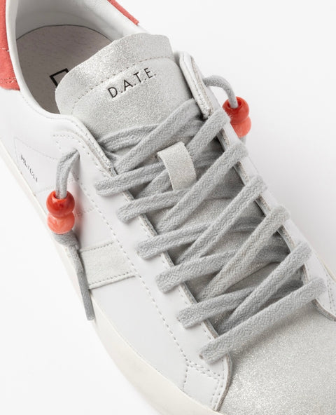 D.a.t.e. Hill Low Calf White-Coral