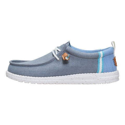 Hey Dude Wally Craft Linen Monument Grey/Faded Denim