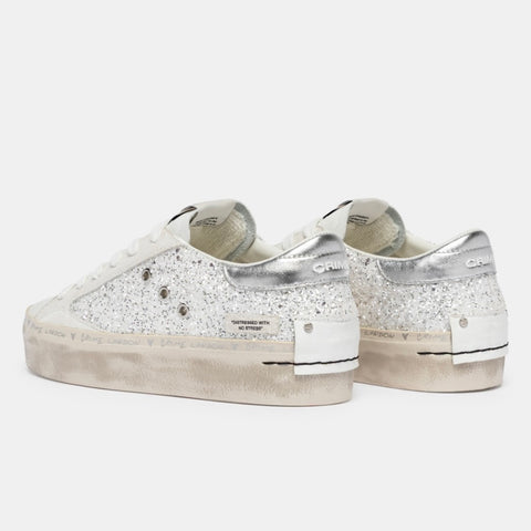 Crime London Distressed Platform Silver Dust