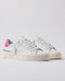 D.a.t.e. Sonica Calf White-Fuxia