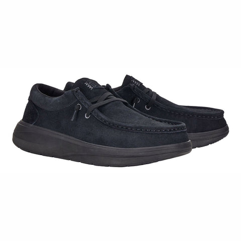 Hey Dude Wally Comf Suede Black