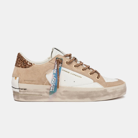 Crime London Sk8 Deluxe Wedge Champagne Dust